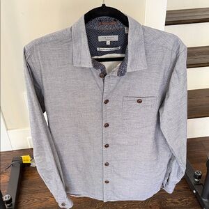 Ted Baker London Gray Casual Button-Down Shirt